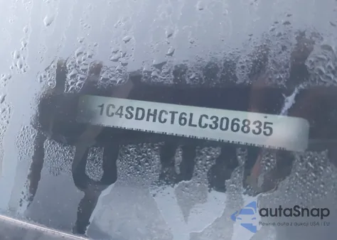 2020 Dodge Durango R/T Rwd из США, поврежденный, VIN 1C4SDHCT6LC306835